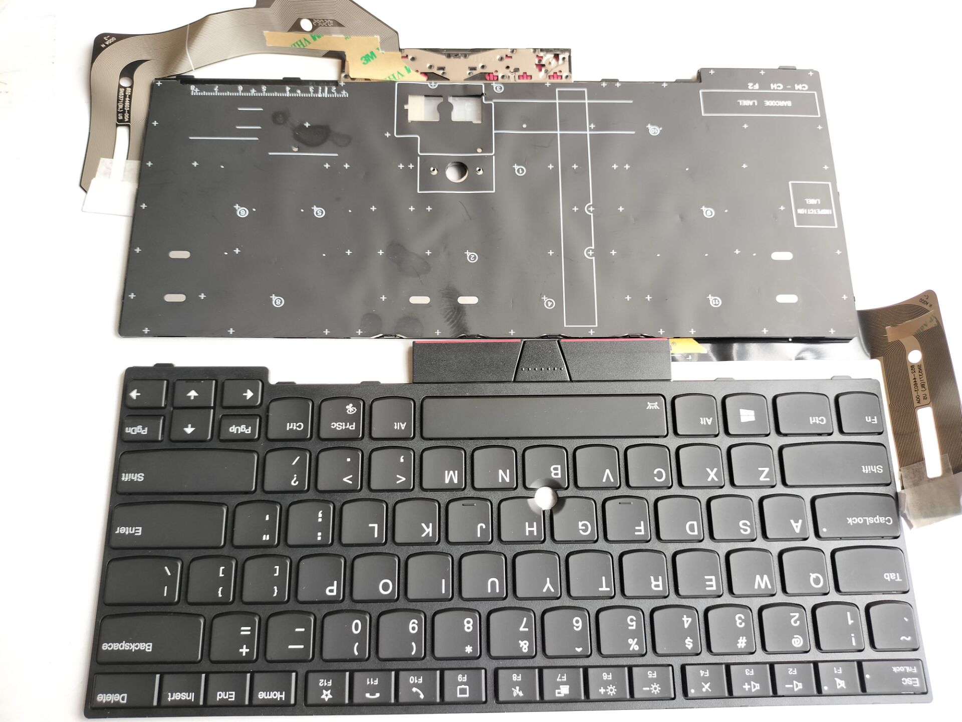 Picture of New Replacement Laptop Keyboard For IBM T14/P14S GEN1/T14 GEN1/T14 GEN2 BLACK FRAME BLACK With hole (OEM) US Layout
